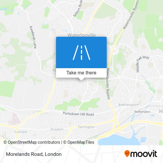 Morelands Road map
