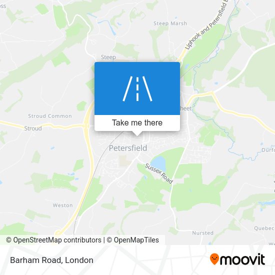 Barham Road map
