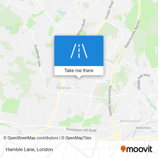 Hamble Lane map
