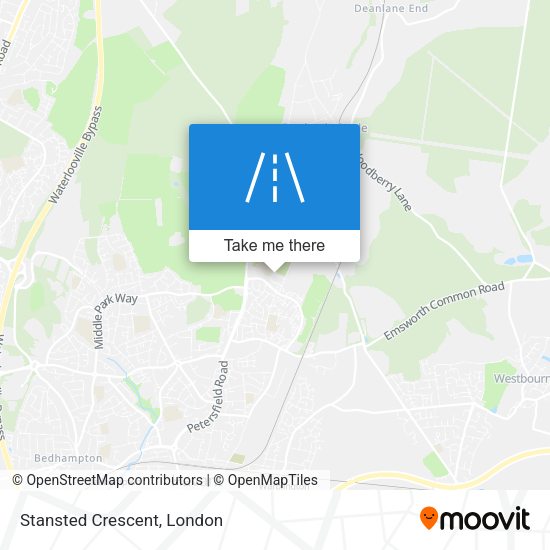 Stansted Crescent map