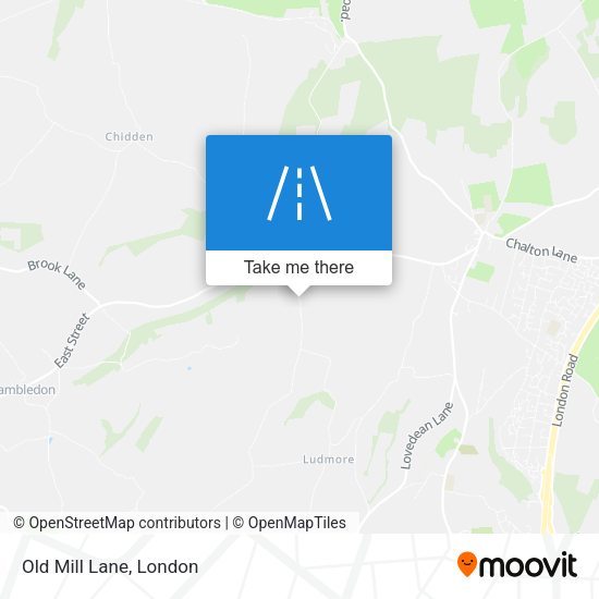 Old Mill Lane map