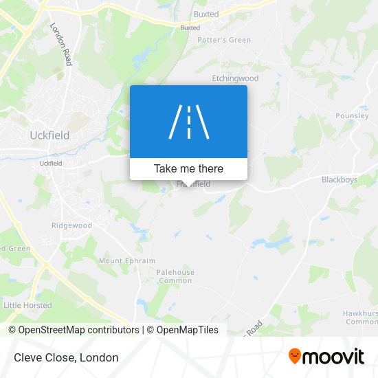 Cleve Close map