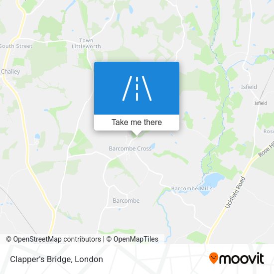 Clapper's Bridge map