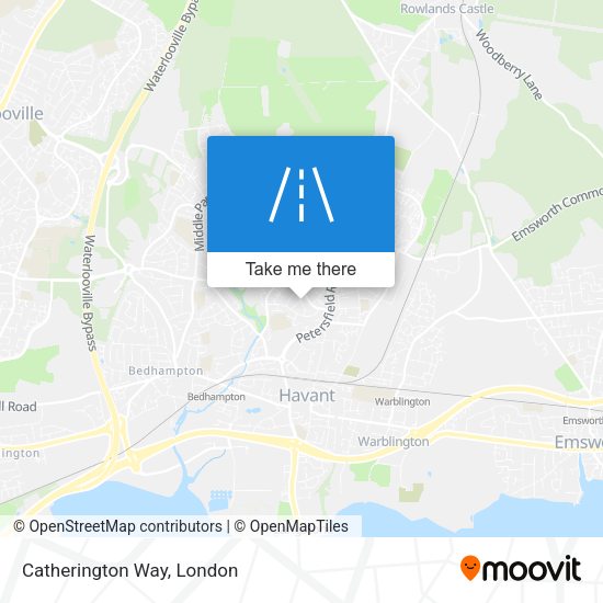 Catherington Way map
