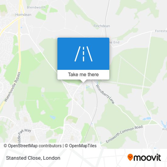 Stansted Close map