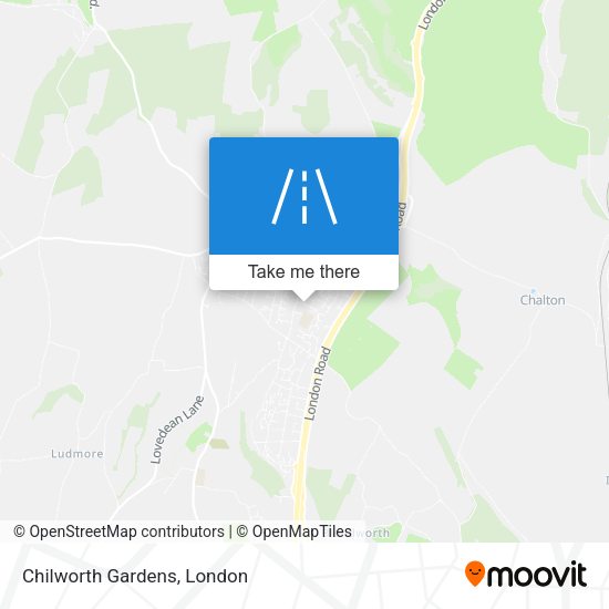 Chilworth Gardens map
