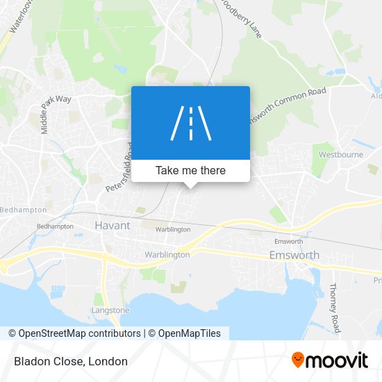 Bladon Close map
