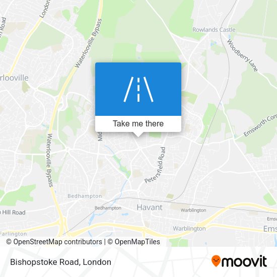 Bishopstoke Road map