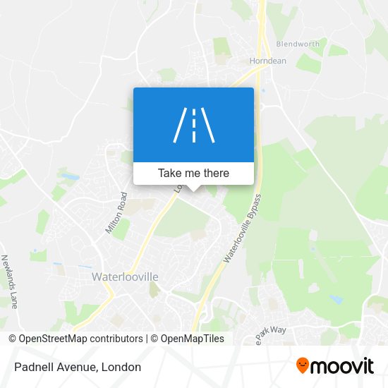 Padnell Avenue map