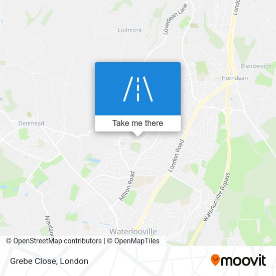 Grebe Close map