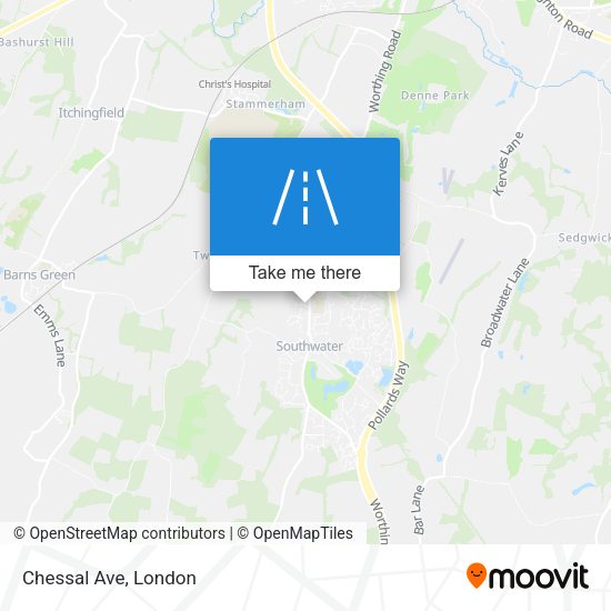 Chessal Ave map