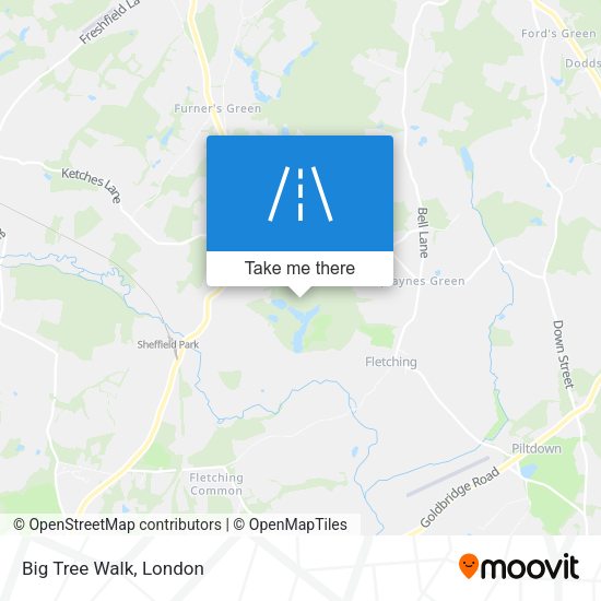 Big Tree Walk map