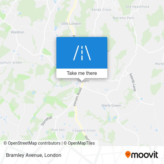 Bramley Avenue map