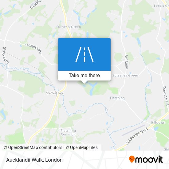 Aucklandii Walk map