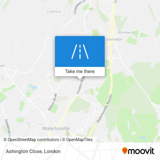 Ashington Close map
