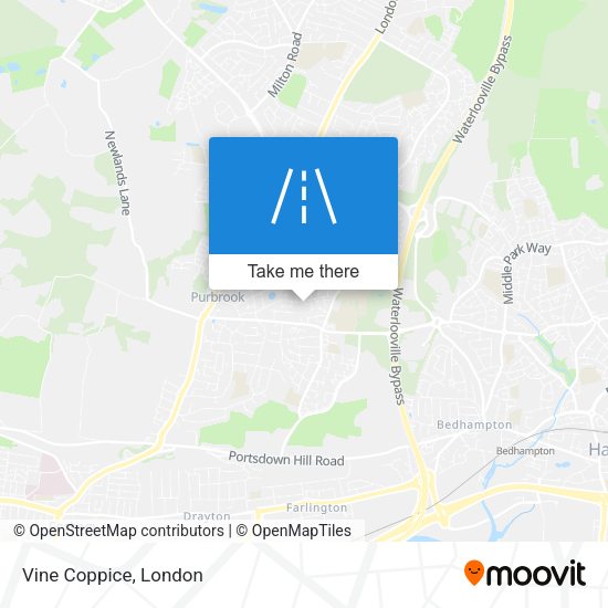 Vine Coppice map