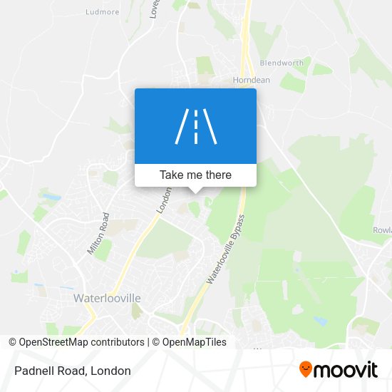 Padnell Road map