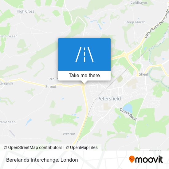 Berelands Interchange map