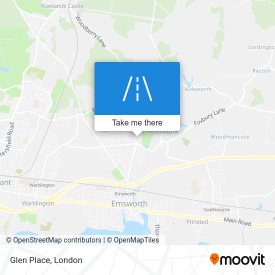 Glen Place map