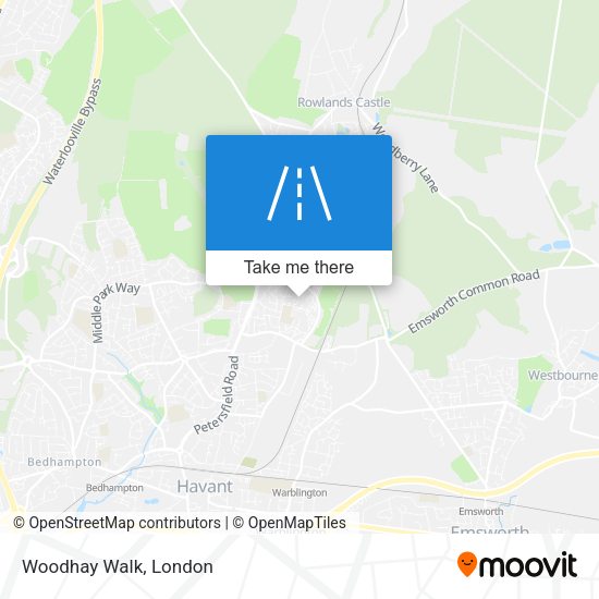 Woodhay Walk map