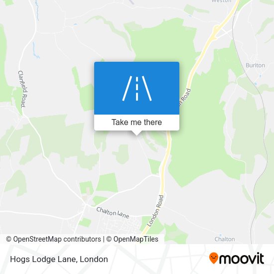 Hogs Lodge Lane map