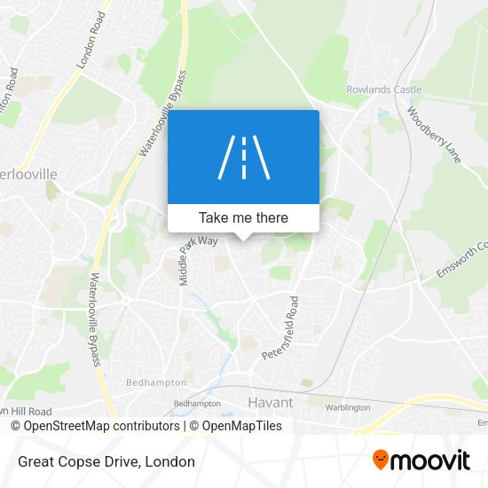 Great Copse Drive map