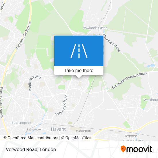 Verwood Road map