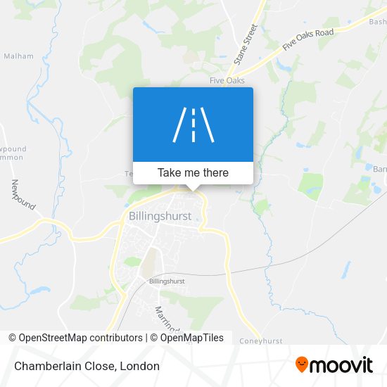 Chamberlain Close map