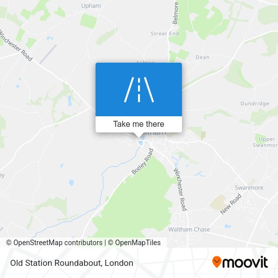 Old Station Roundabout map