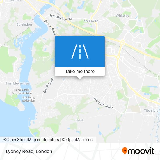 Lydney Road map
