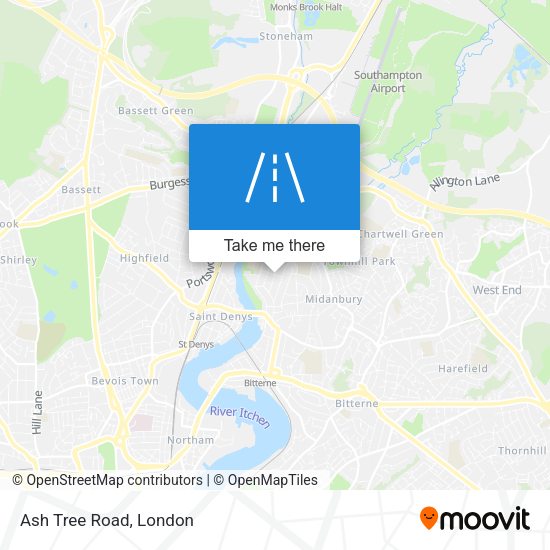 Ash Tree Road map