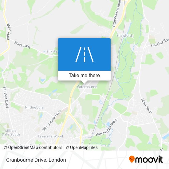 Cranbourne Drive map
