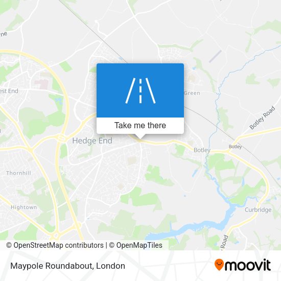 Maypole Roundabout map