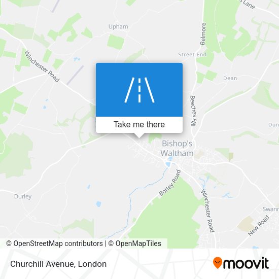 Churchill Avenue map
