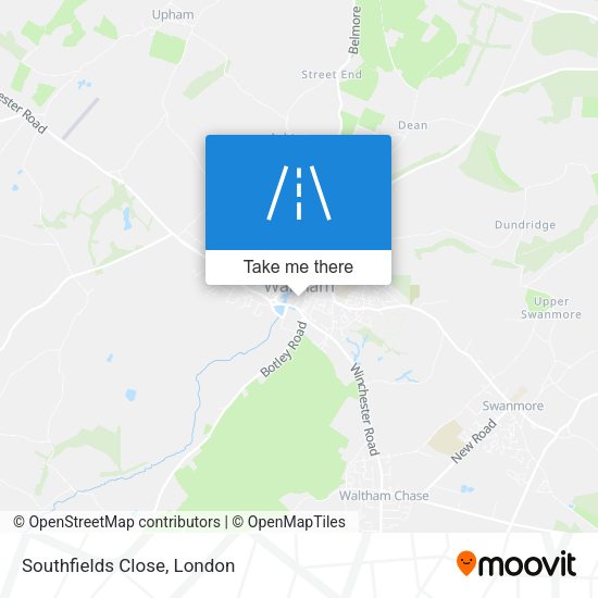 Southfields Close map