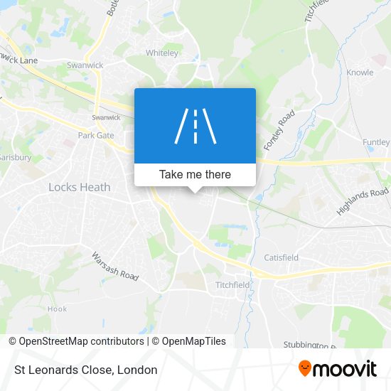 St Leonards Close map