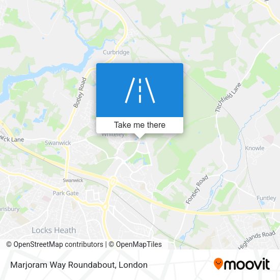 Marjoram Way Roundabout map