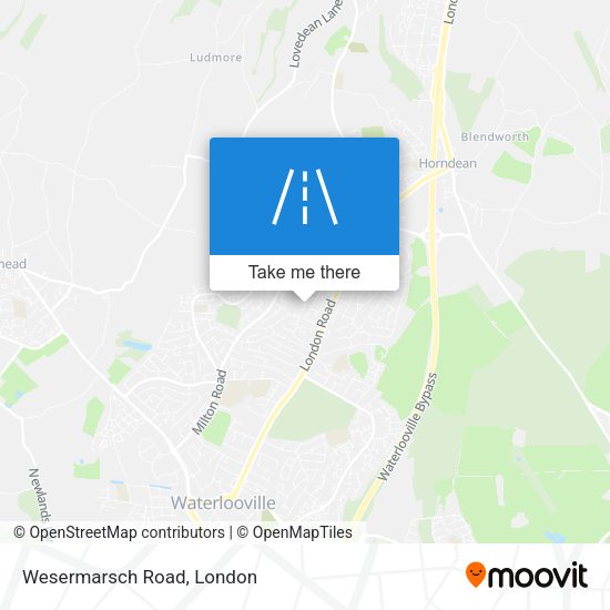 Wesermarsch Road map