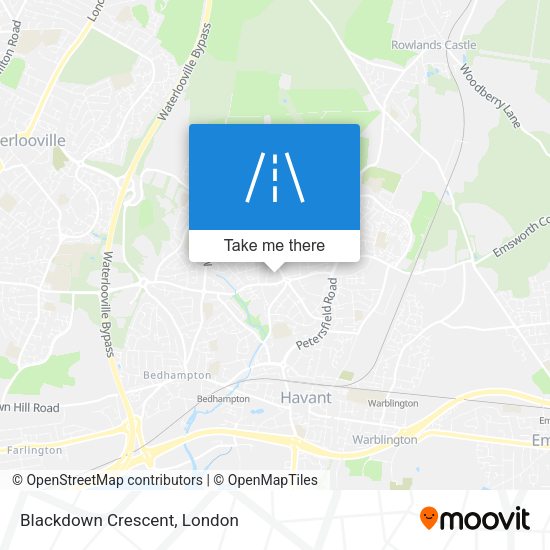 Blackdown Crescent map