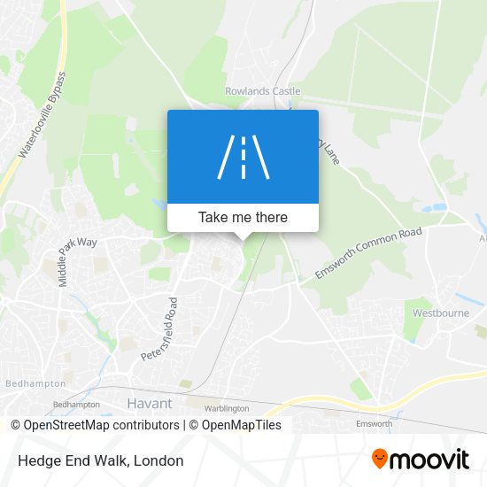 Hedge End Walk map