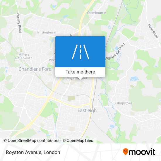 Royston Avenue map