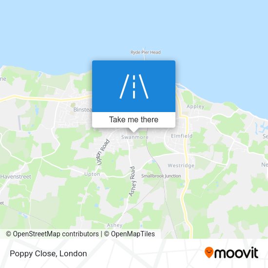 Poppy Close map