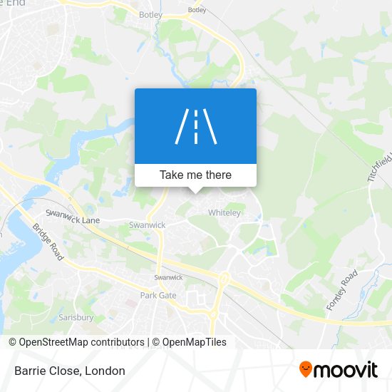 Barrie Close map