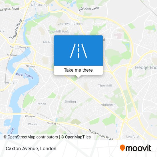 Caxton Avenue map