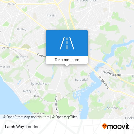Larch Way map