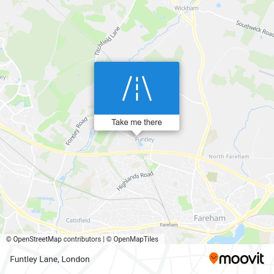 Funtley Lane map