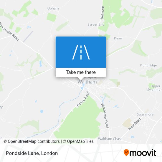 Pondside Lane map
