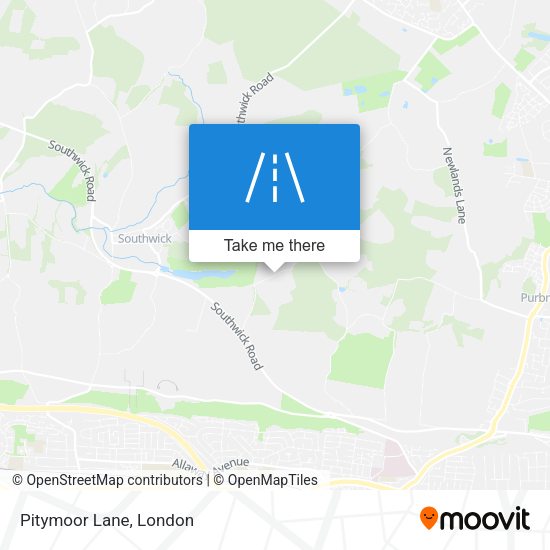 Pitymoor Lane map