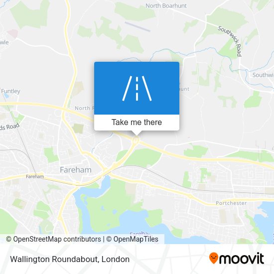 Wallington Roundabout map