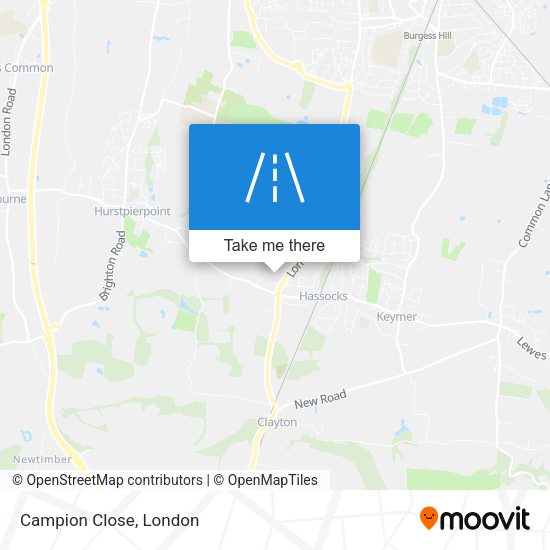 Campion Close map